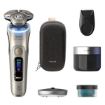 Razor Philips  PHILIPS i9000 Prestige Ultra Elektroskuveklis mitrai/sausai skū&scaron;anai (lādējams)  baltais zelts XP9403/31
