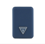 Power bank Guess uess PU Grained Triangle Logo MagSafe Powerbank 5000mAh Blue