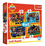 M&auml;nguala | PC | Konsoolid | Tarvikud // Harivad m&auml;nguasjad | Interaktiivsed | Loomingulised | Kunstilised // Puzzle - 4w1 (35, 48, 54, 70) - Strażak na sygnale - Strażak Sam - Trefl 34348