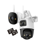 Komplekt 2 IP-kaamerat Imou bullet 3 5MP ja Cruiser Dual 10MP koos 32GB m&auml;lukaartidega