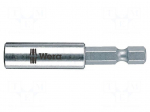 Holders for screwdriver bits | Socket: 1/4" | Overall len: 50mm