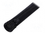 Conduit | Mat: polyester | black | 50&divide;150&deg;C | L: 1m | Features: multi use