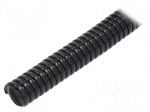 Protective tube | &Oslash;Braid : 34mm | galvanised steel | black | Len: 10m
