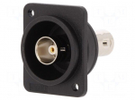 Coupler | BNC socket,both sides | 75&Omega; | black | Series: FT | 19x24mm