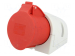 Connector: AC supply 3-phase | socket | female | 32A | 400VAC | IP44