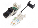 Plug | RJ45 | PIN: 8 | Cat: 6a,Class EA | shielded | gold-plated | IP20