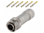Connector: circular | Series: RT360 | plug | female | crimped | PIN: 6