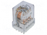 Relay: electromagnetic | 4PDT | Ucoil: 24VDC | 10A/250VAC | 10A/24VDC