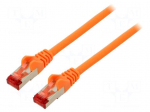 Patch cord | S/FTP | 6 | stranded | Cu | LSZH | orange | 3m | halogen free