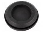 Grommet | with bulkhead | &Oslash;mount.hole: 79mm | &Oslash;hole: 69mm | black