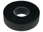Tape: self-amalgamating | black | 25mm | L: 10m | Thk: 0.5mm | -40&divide;100&deg;C