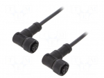 Cable: for sensors/automation | PIN: 4 | M12-M12 | D code-Ethernet