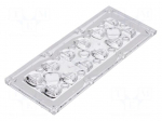 LED lens | rectangular | transparent | H: 7.92mm | Application: LH351Z