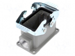 Enclosure: for HDC connectors | size D10B | with double latch
