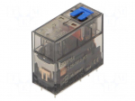 Relay: electromagnetic | DPDT | Ucoil: 12VDC | 8A/250VAC | 8A/24VDC | 8A