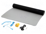 Bench mat | ESD | 600x900mm | Thk: 2mm | grey (bright)