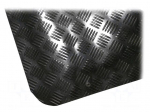 Mat: floor | antislip,anti fatigue | ESD | black | L: 1.5m | W: 1m