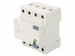 RCD breaker | Inom: 25A | Ires: 30mA | Poles: 3+N | 230/400VAC | IP20