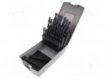 Drill set | for metal | high speed steel ruled HSS-R | plastic box