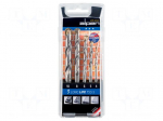 Drill set | for concrete | steel | blister | LONGLIFE | 5pcs.