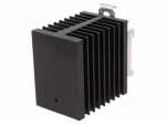 Heatsink: extruded | H | black | L: 81mm | W: 50mm | H: 83mm | aluminium