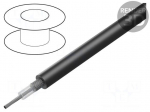 Wire: coaxial | RG58A/U | 1x21AWG | stranded | Cu | PVC | black | 305m