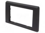 Radio frame | Nissan,Opel,Renault | 2 DIN | black