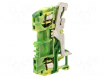 Splice terminal: rail | 279 | 18A | 800V | spring clamp | yellow-green