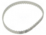 Timing belt | T5 | W: 6mm | H: 2.2mm | Lw: 270mm | Tooth height: 1.2mm