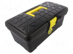 Container: chest | tool case | ESD | black,yellow | 350x180x150mm