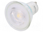LED lamp | neutral white | GU10 | 230VAC | 390lm | P: 4.6W | 36&deg; | 4000K
