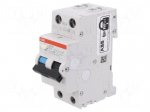 RCBO breaker | Inom: 16A | Ires: 30mA | Poles: 1+N | 230VAC | IP20 | DS200