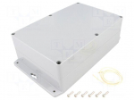 Enclosure: multipurpose | X: 146mm | Y: 222mm | Z: 75mm | ABS | dark grey