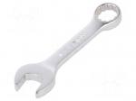 Wrench: combination spanner | double-sided | 16mm | L: 125mm | short