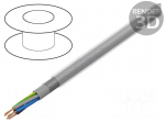 Wire | Y-CY-JB | 5G0.75mm2 | shielded,tinned copper braid | PVC