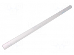 Rod | &Oslash;: 25mm | L: 500mm | natural | extruded | Length tolerance: 0 | +1mm