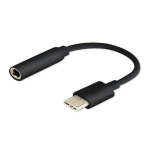 SAVIO USB Type 3.1 C (M) &ndash; Jack 3.5mm (F) Audio adapter Black AK-35/B