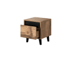 NORD bedside table 2 pcs. 40x38x45 cm oak wotan/anthracite