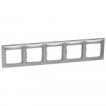 PLAQUE 5 POSTES HOR. ALU