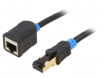 Extender Ethernet | S/FTP | Cat 6 | RJ45 socket,RJ45 plug | OFC | 8m