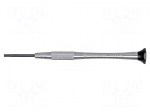 Screwdriver: precision | slot | 2x0.4mm | Blade length: 22mm