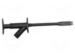 Clip-on probe | crocodile | 10A | black | 1kV | 155mm