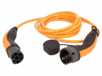 EMobility: cable | 1x0.5mm2,3x6mm2 | 250VAC | 7.4kW | IP55 | 5m | 32A