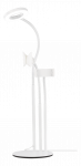 DELTACO 3-IN-1 Selfie Ring Lamp with smartphone and microphone holder, white / ARM-280