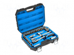 Wrench-set | 6-angles,socket spanner | 1/2" | 24pcs.