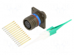 Connector: military | socket | female | PIN: 13 | straight | crimped