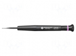 Screwdriver: precision | slot | 0.6x0.15mm | Blade length: 17mm