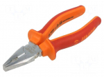 Pliers | insulated,universal | carbon steel | 160mm | 406/1VDEBI