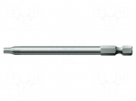 Screwdriver bit | Torx&reg; PLUS | 8IP | 1/4" | Overall len: 89mm