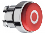Switch: push-button | 22mm | Stabl.pos: 1 | red | none | IP66 | prominent